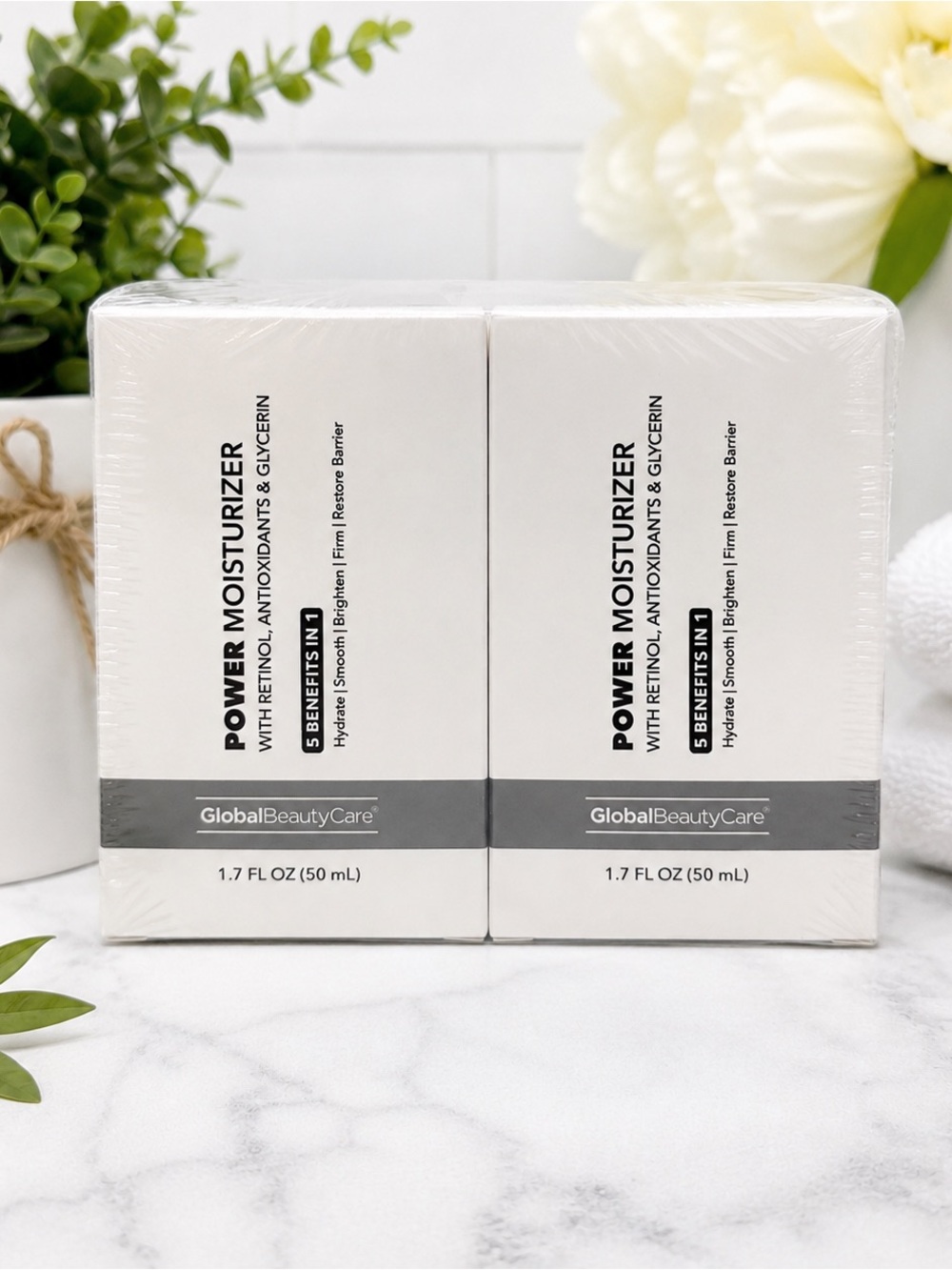 NEW | Retinol Power Moisturizer 2-Pk | 5-in-1 Anti-Aging Face Cream 1.7 oz Each